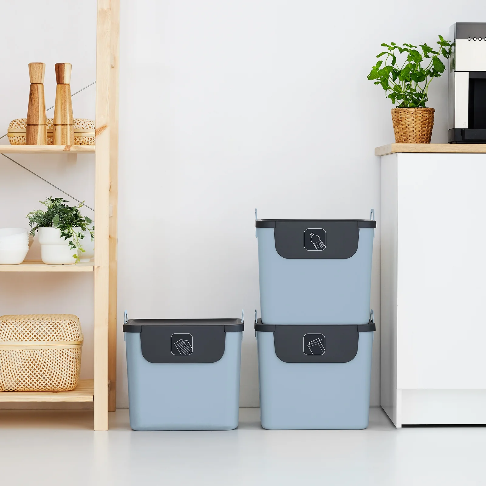 3er Set Recycling Müllsystem 30 L JIVE - Image 13