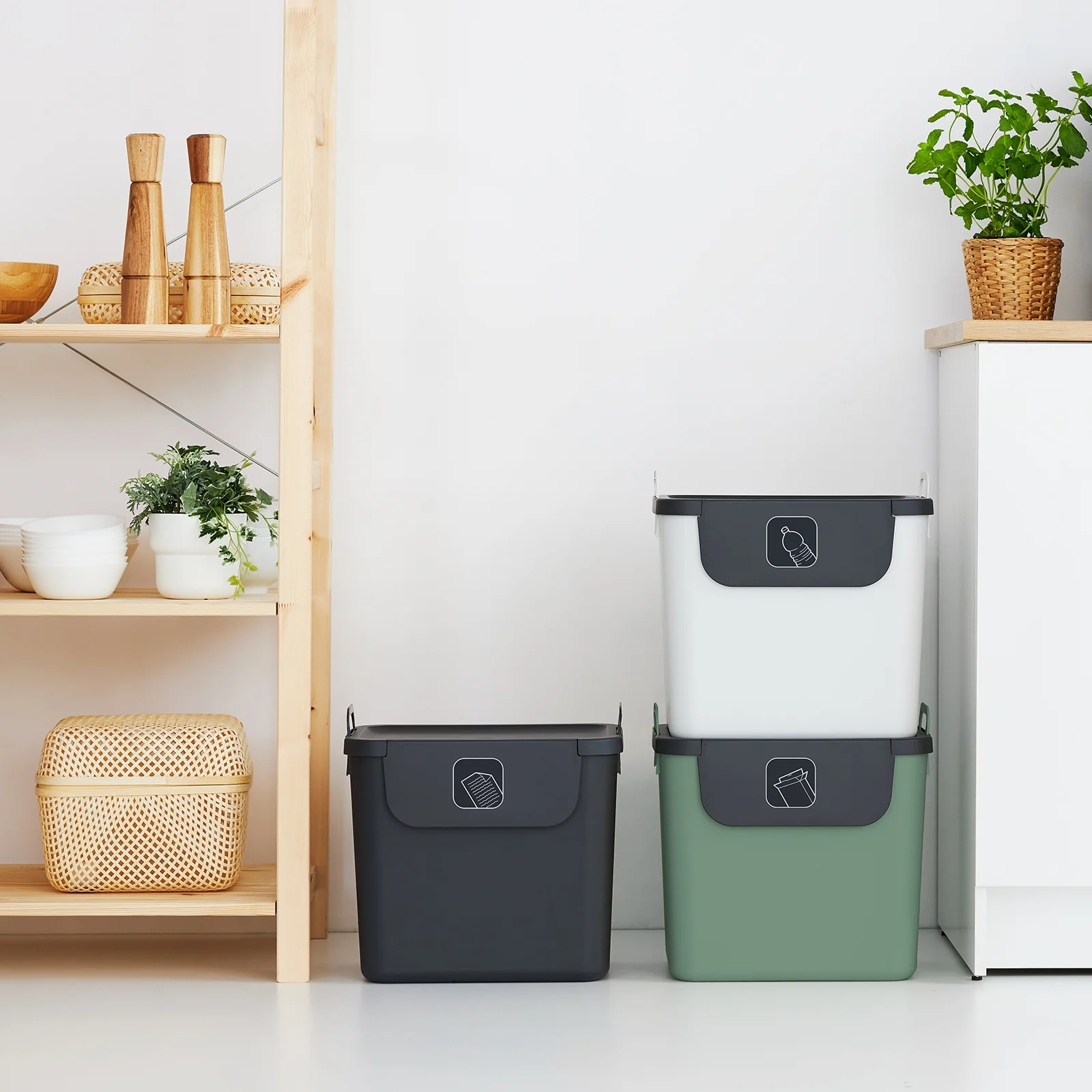 3er Set Recycling Müllsystem 30 L JIVE - Image 56
