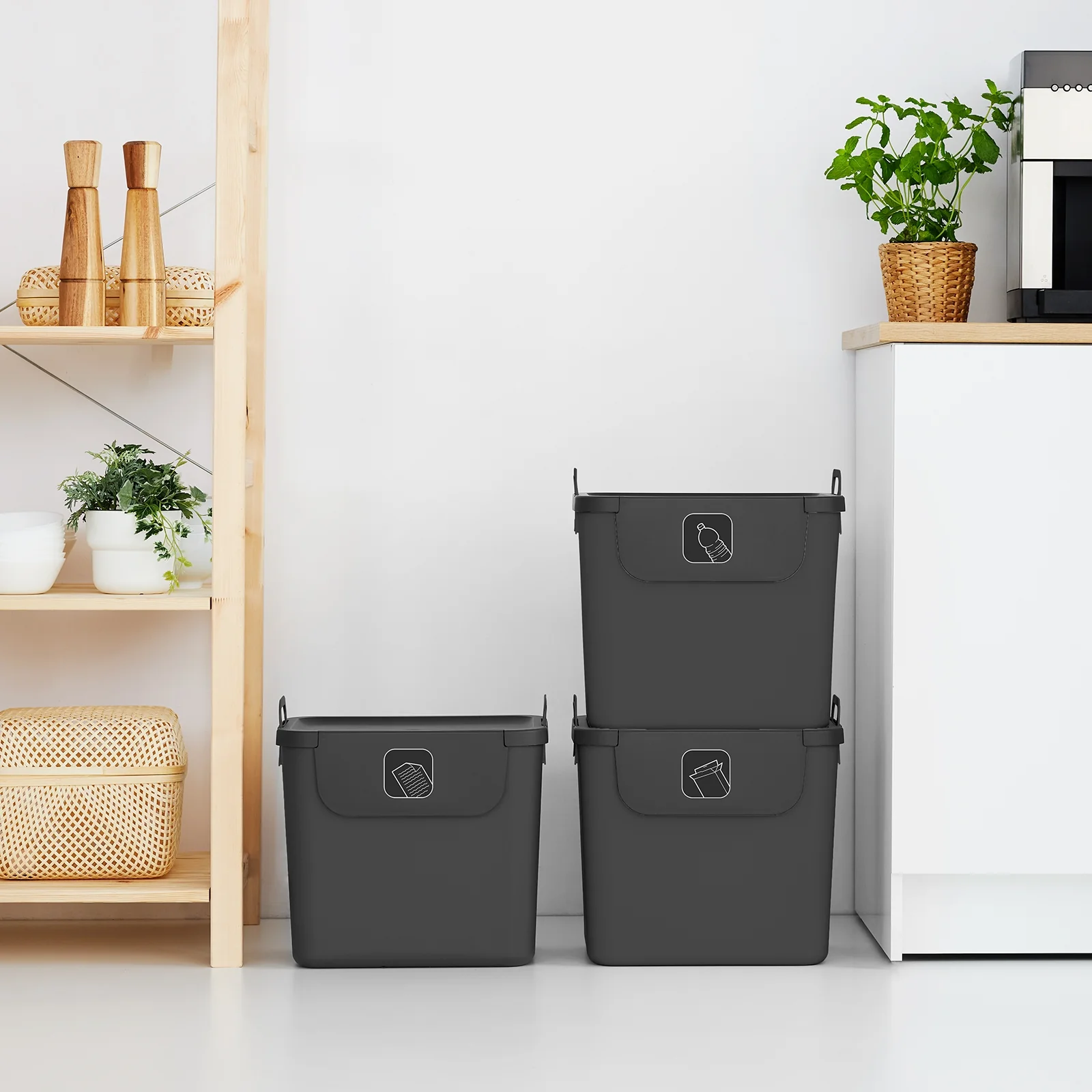 3er Set Recycling Müllsystem 30 L JIVE - Image 58