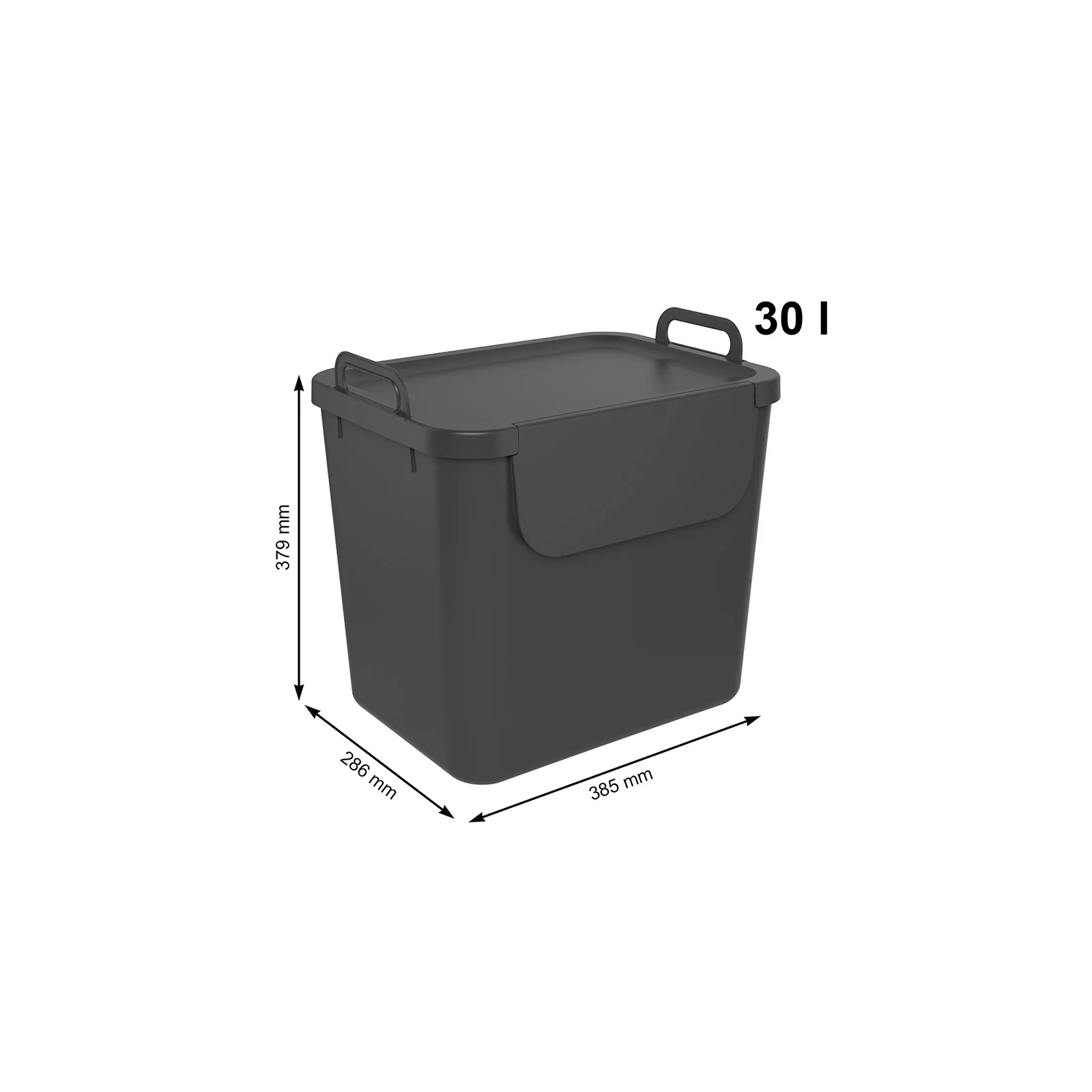 3er Set Recycling Müllsystem 30 L JIVE - Image 65