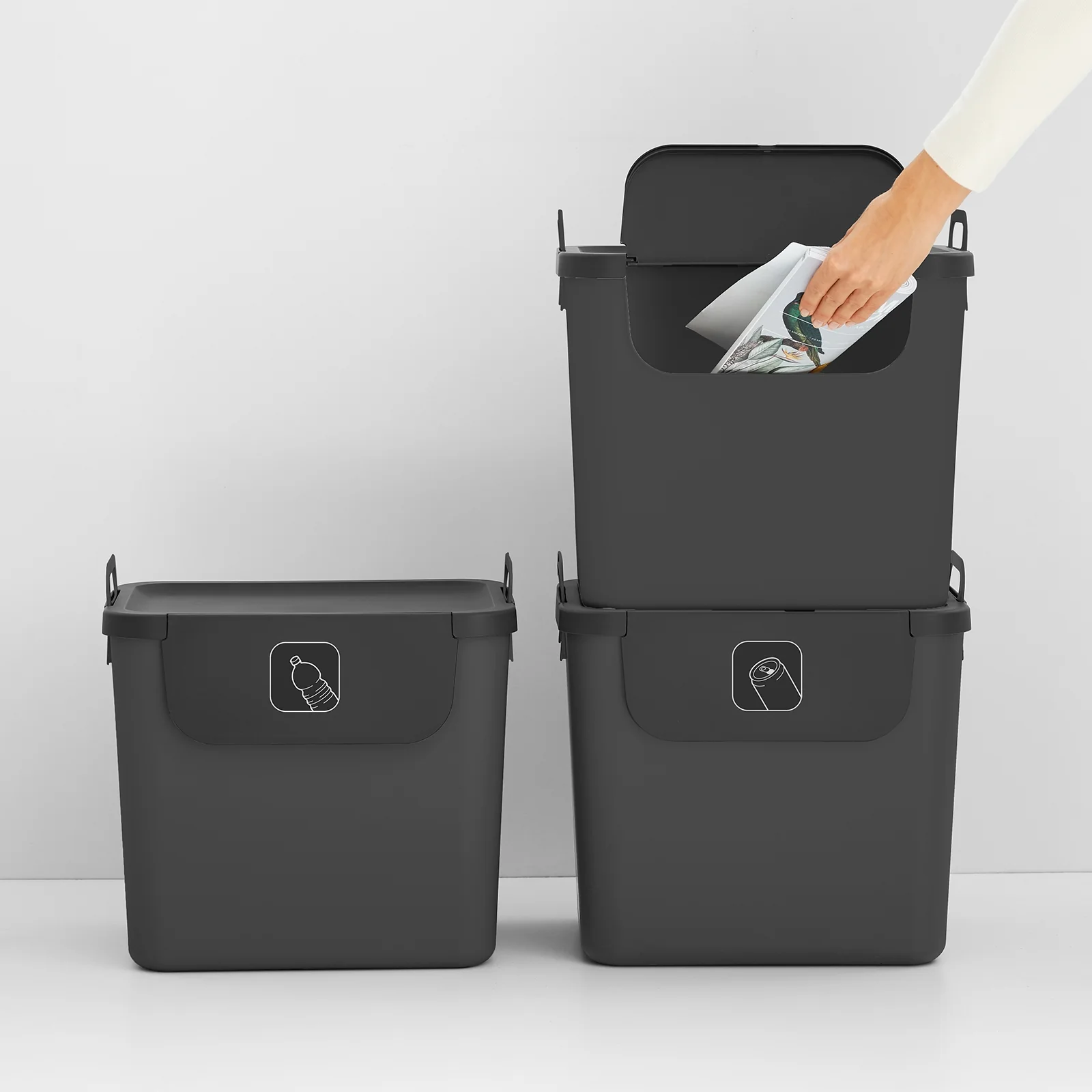 3er Set Recycling Müllsystem 30 L JIVE - Image 68