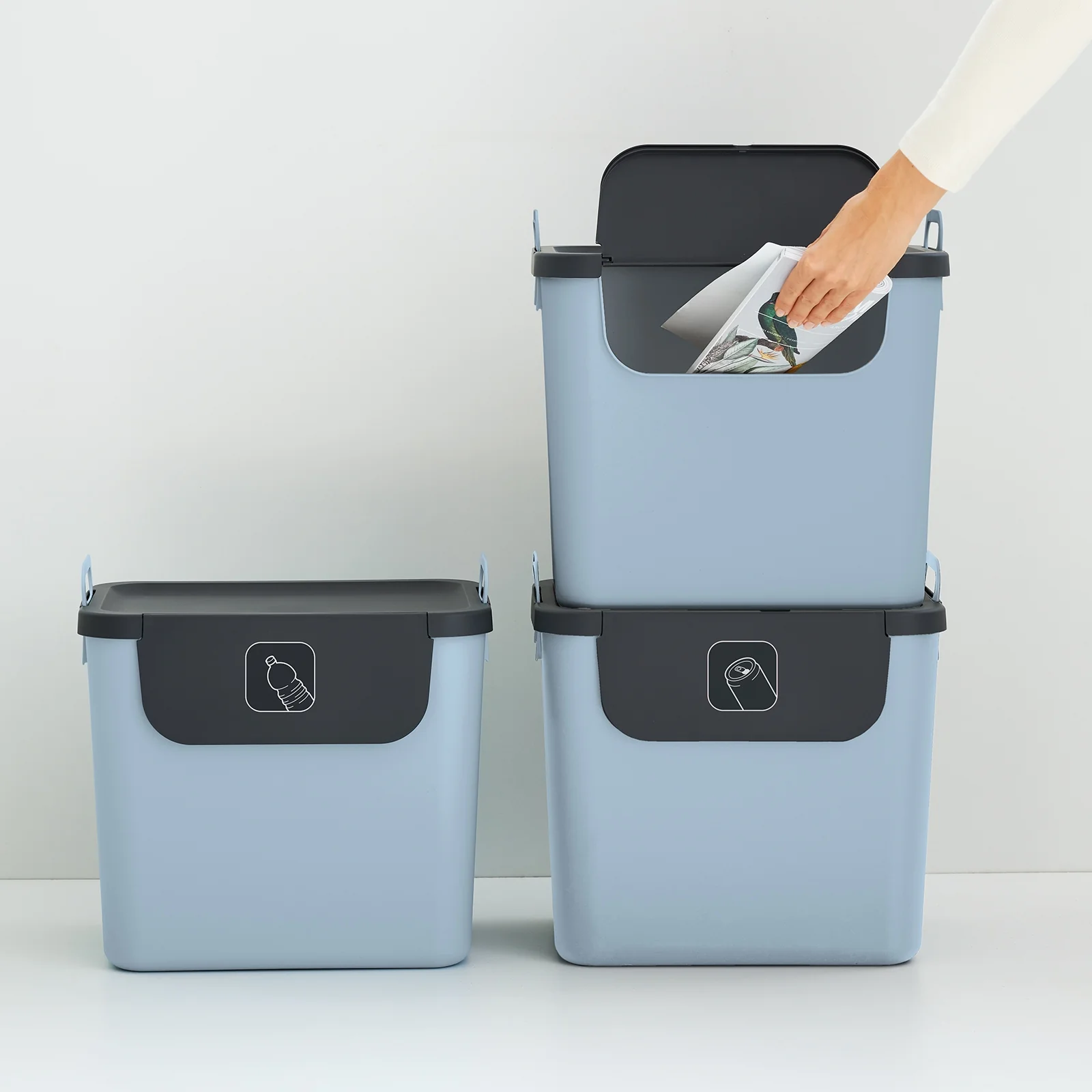 3er Set Recycling Müllsystem 30 L JIVE - Image 69