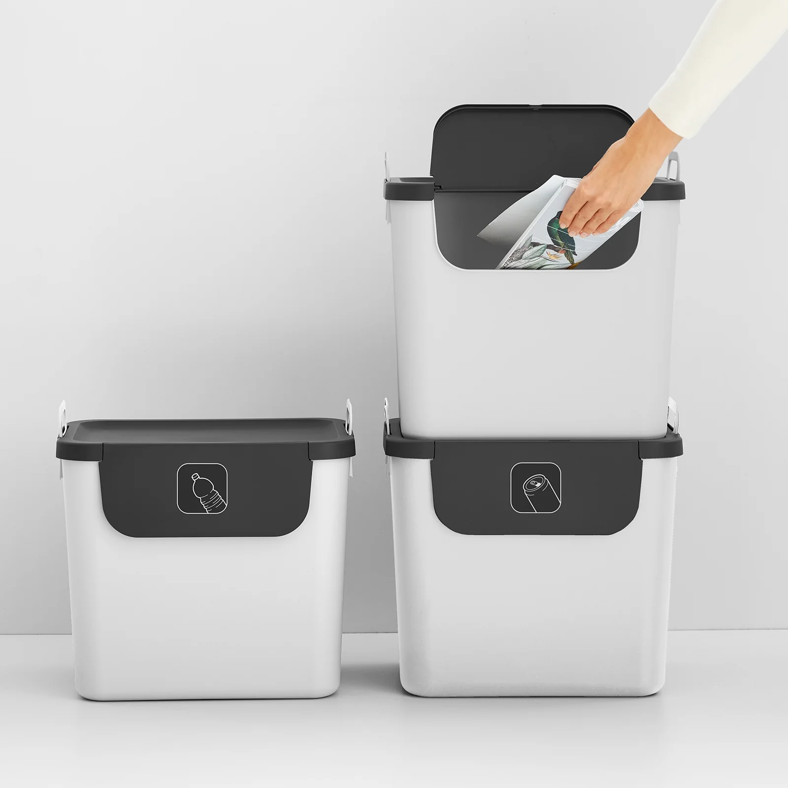 3er Set Recycling Müllsystem 30 L JIVE - Image 71