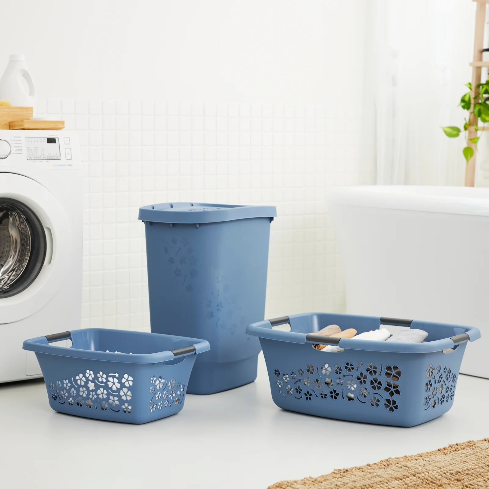 3er Set Wäschekorb 50 l FLOWERS - Image 34