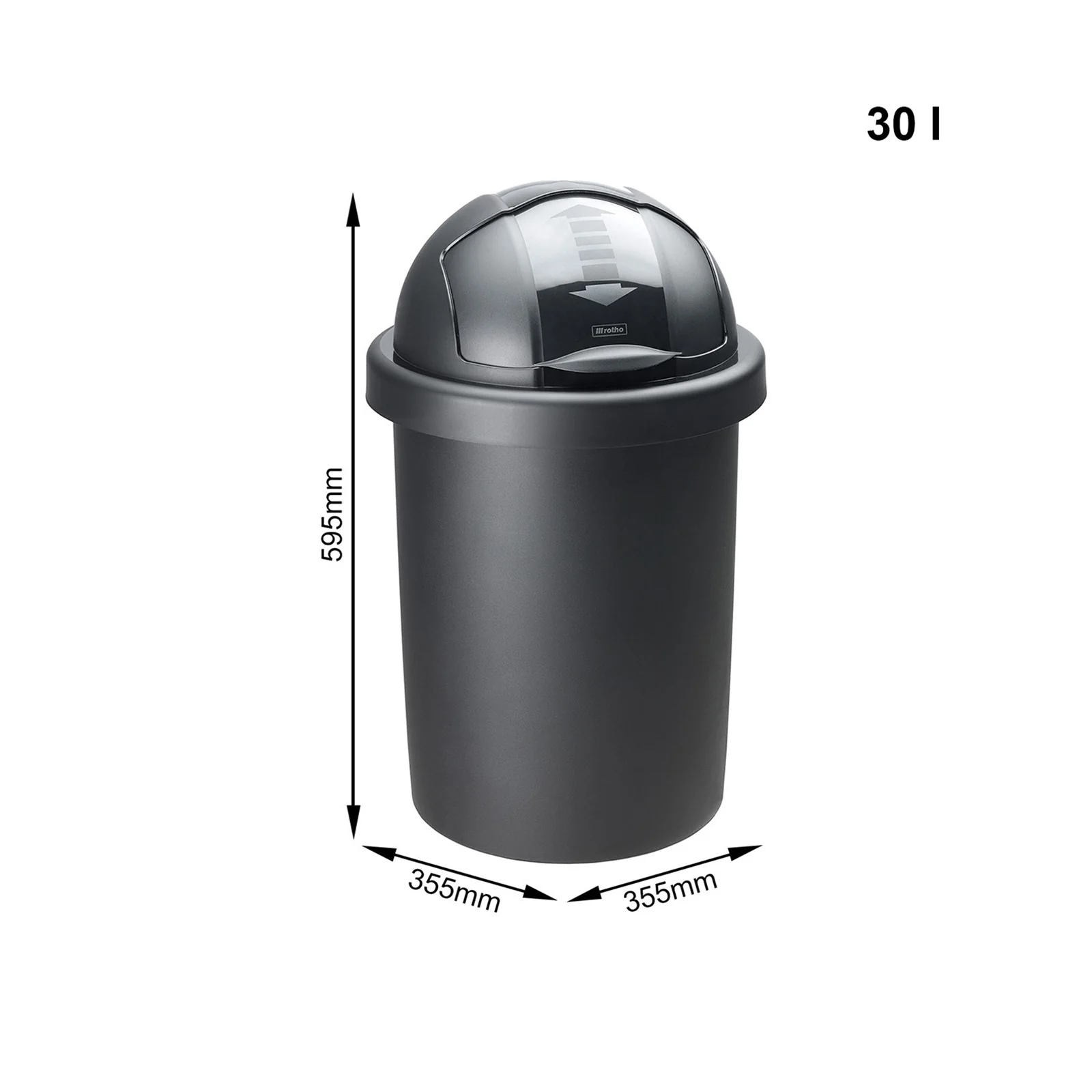 Abfalleimer 30 l ROLL BOB - Image 8
