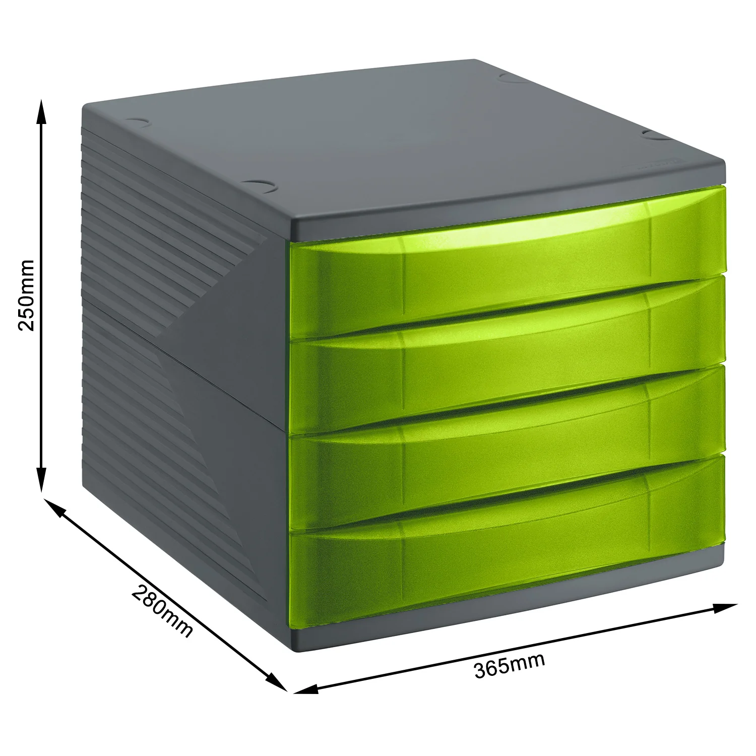 Bürobox 4 Schübe geschlossen QUADRA - Image 6