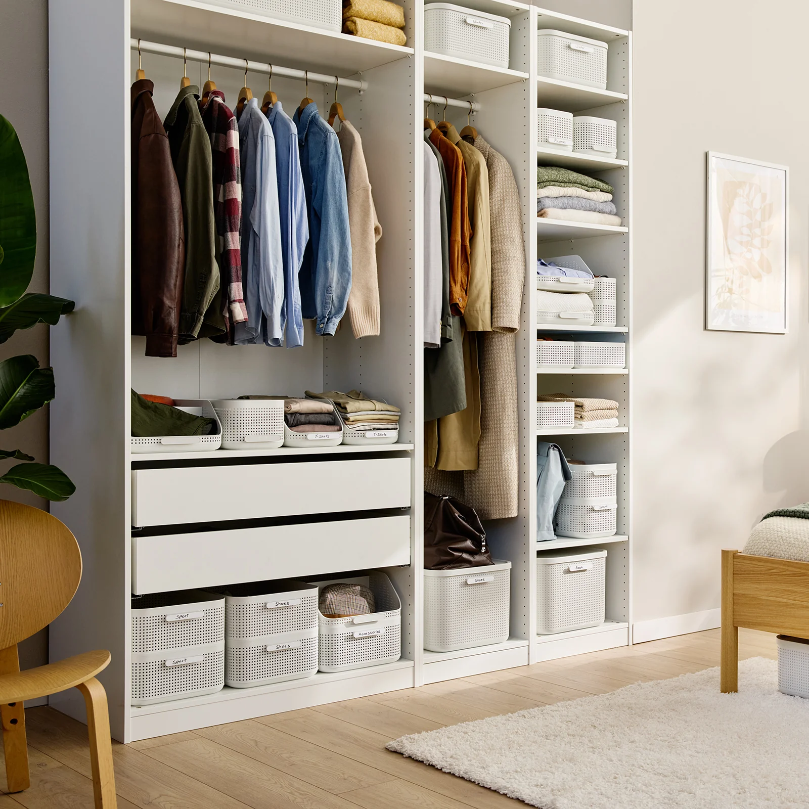 Kleiderschrank Organizer 4er Set Korb L | WOP - Image 8