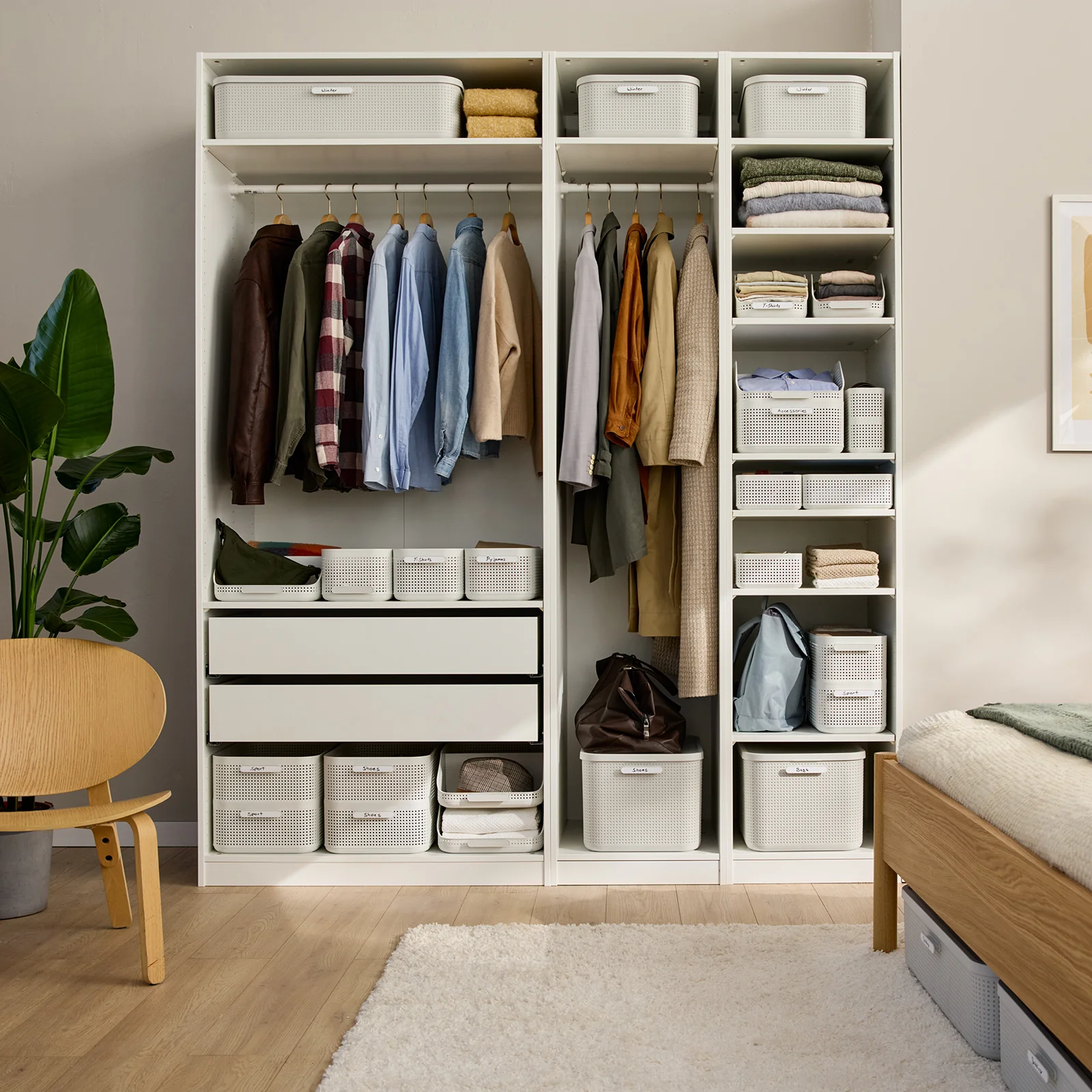 Kleiderschrank Organizer Korb M | WOP - Image 7