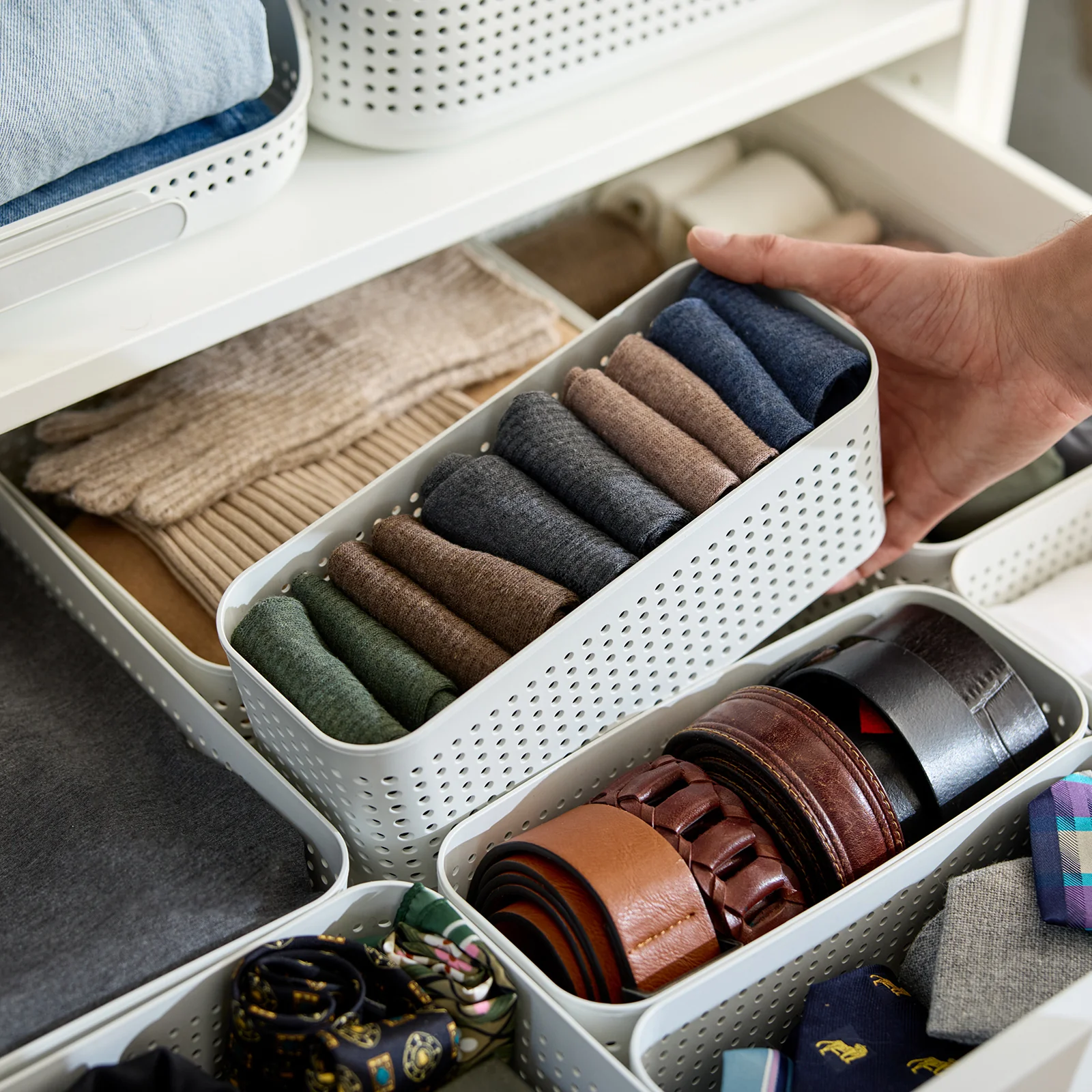 Kleiderschrank Organizer Korb S | WOP - Image 5