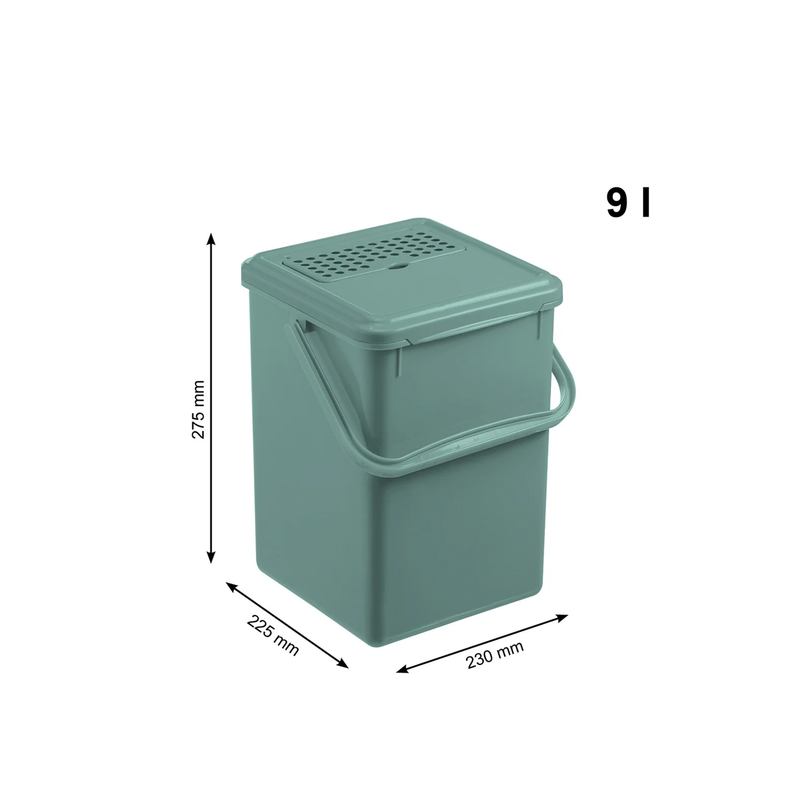 Komposteimer mit Aktivkohle 9 l BIO - Image 7