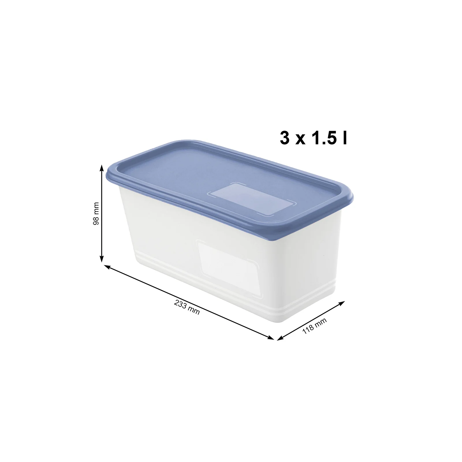3er Set Gefrierdosen 1,5 l DOMINO - Image 9
