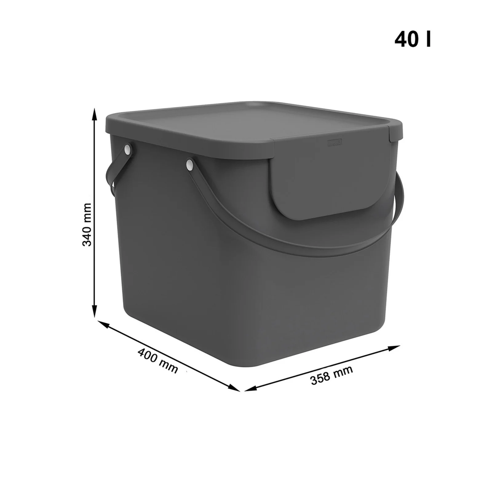 2er Set Recycling Müllsystem 40 l ALBULA - Image 5