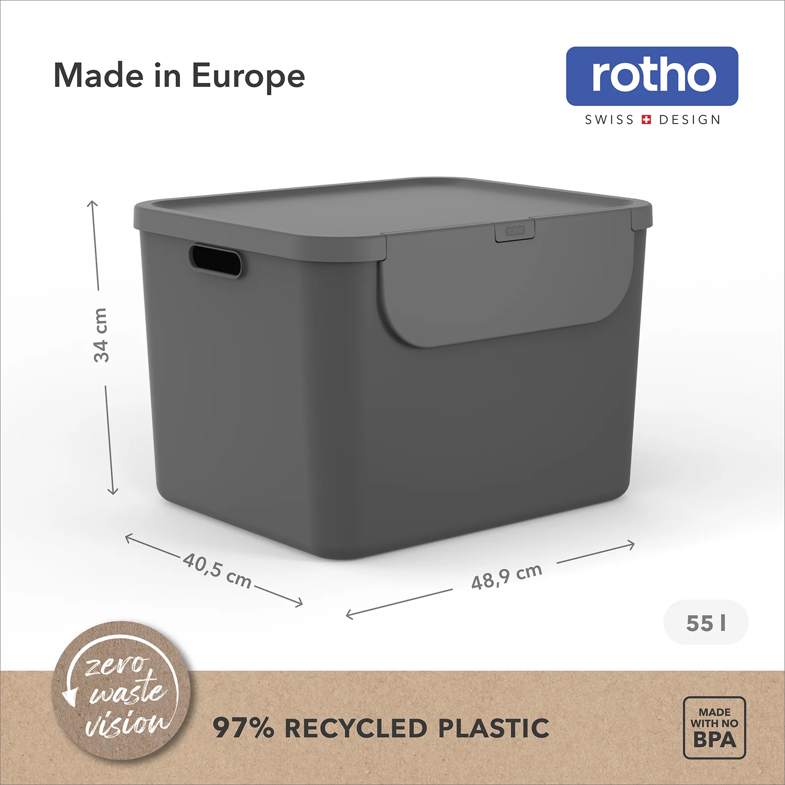 Set Recyclingbehälter 3 tlg. ALBULA - Image 14