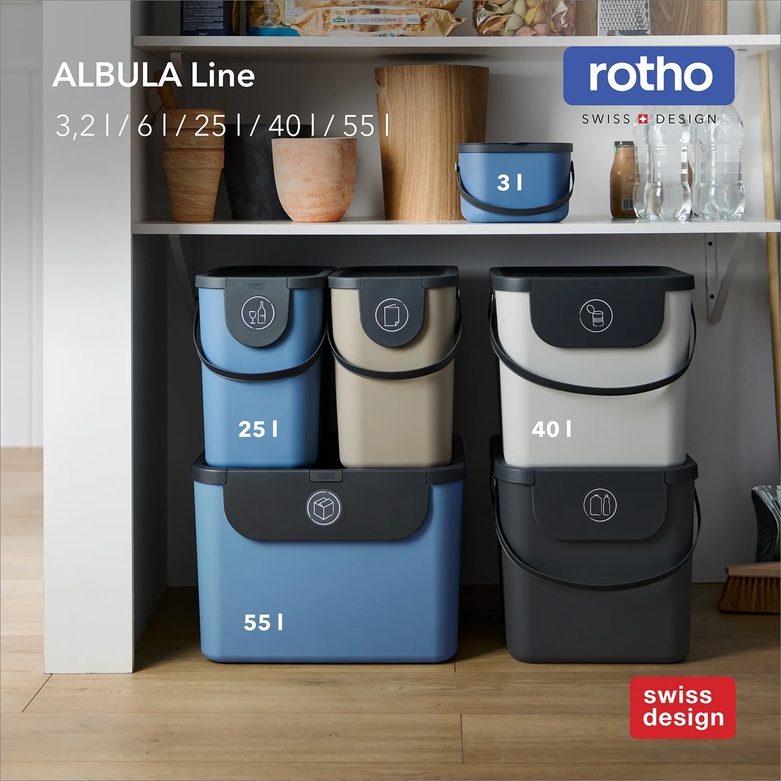Set Recyclingbehälter 3 tlg. ALBULA - Image 15