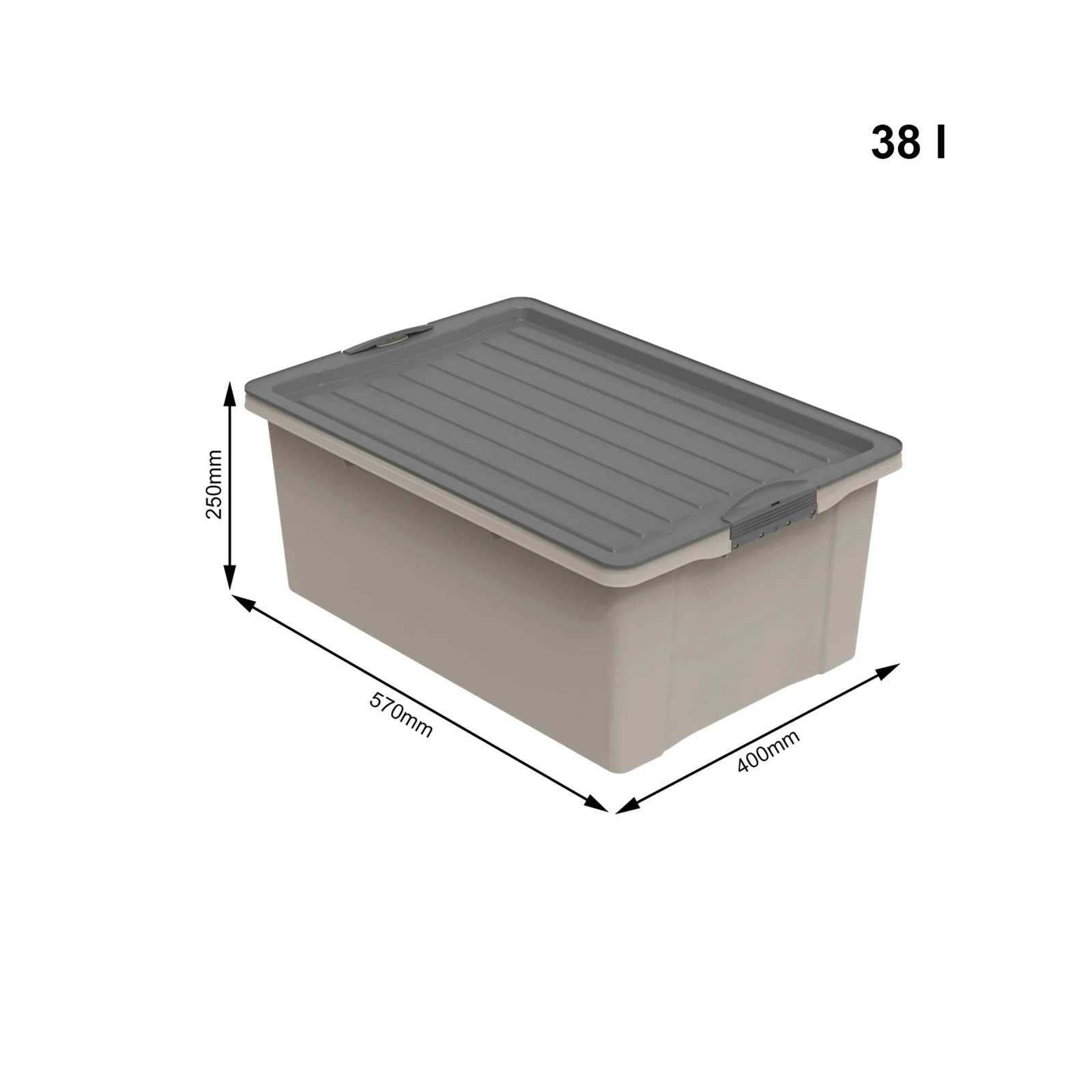 Stapelbox DIN A3, 38 l COMPACT - Image 10